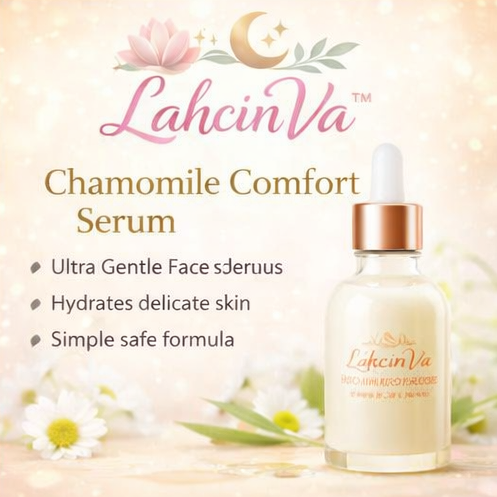 LahcinVa™ Chamomile Comfort Serum – Ultra Gentle Face Serum, Redness Relief, Sensitive Skin Hydration